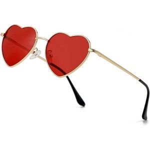 JOVAKIT Polarized Heart Sunglasses for Women Fashion Lovely Style